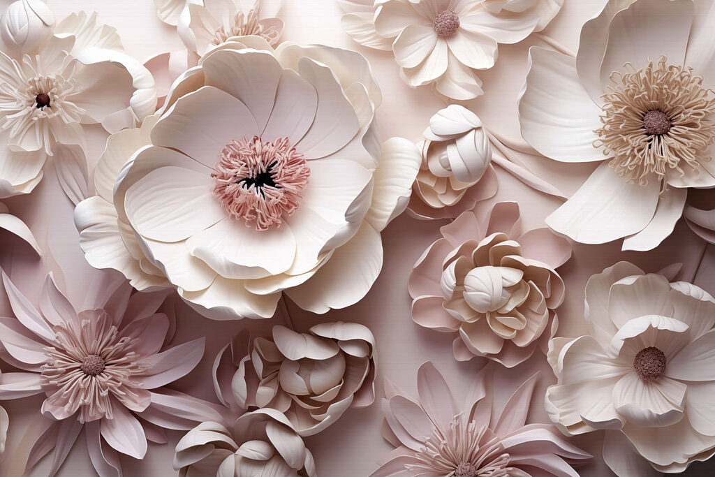 Fiori in strati fitti — design completo