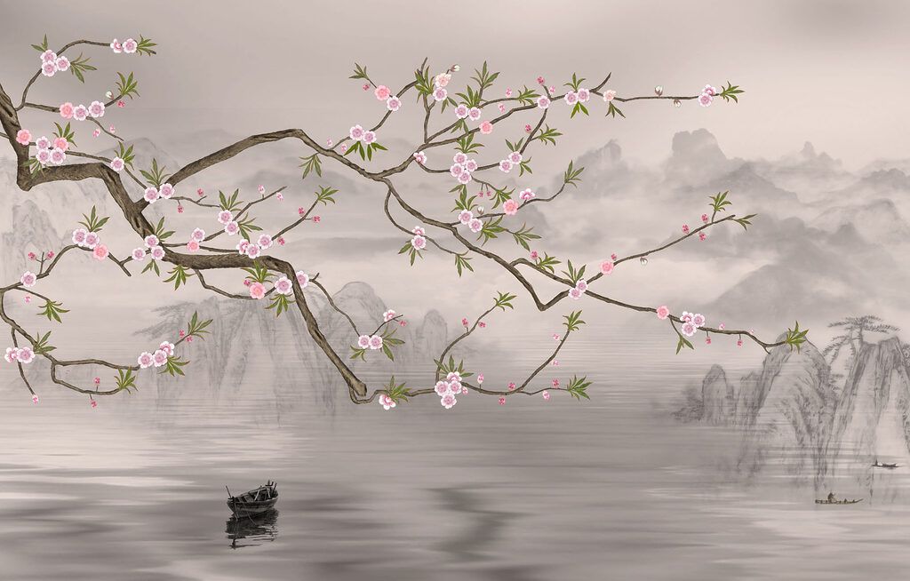 Fiori sopra l’acqua calma — design completo
