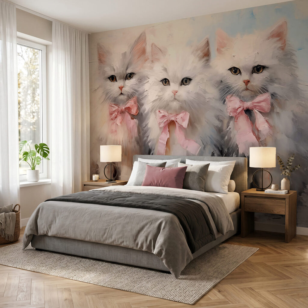 Tre gattini con fiocchi — ambiente 1