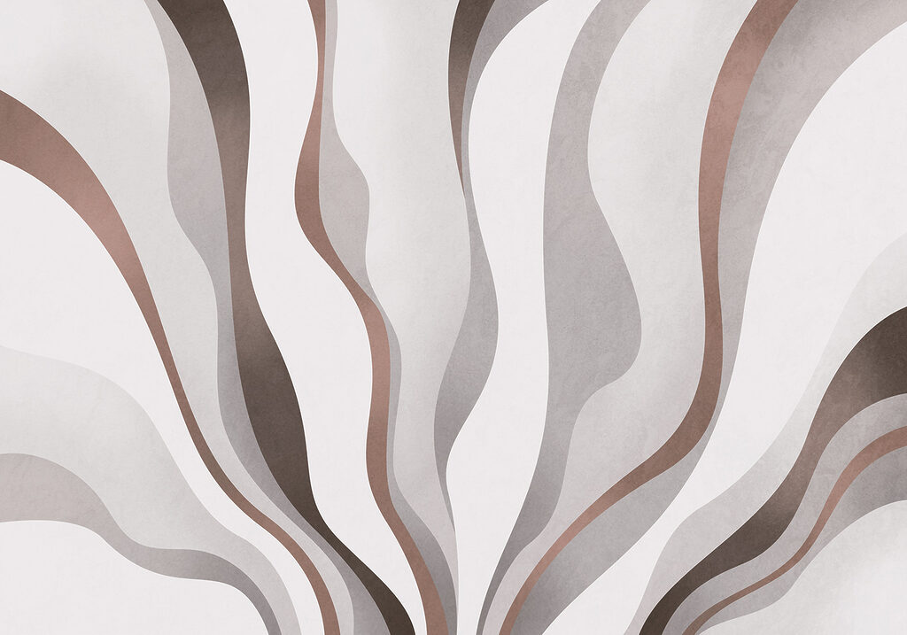 Steli ondulate in malva — design completo
