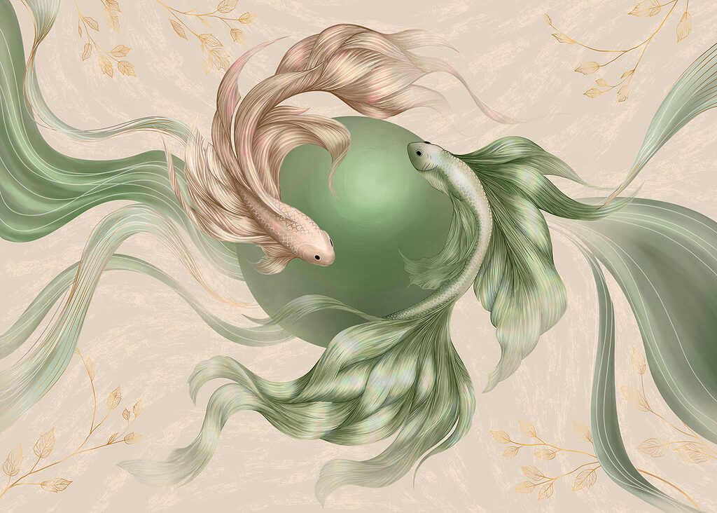 Pesci dalla coda velata — design completo