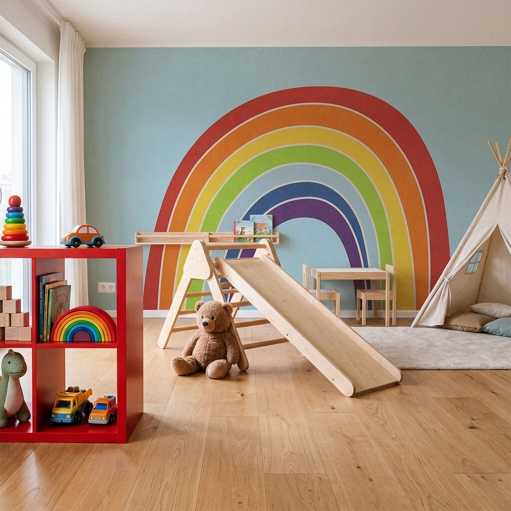 Arcobaleno semplice in un ambiente