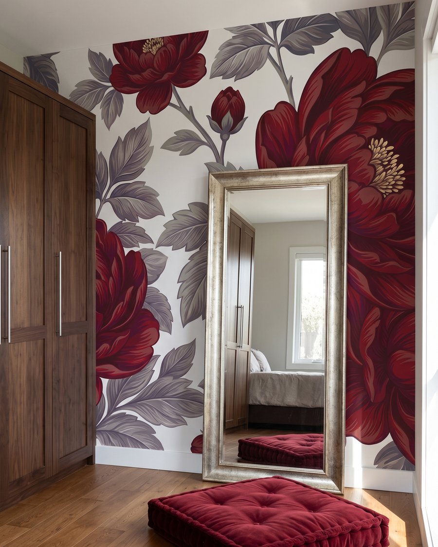 Fioritura rosso scuro — ambiente 3