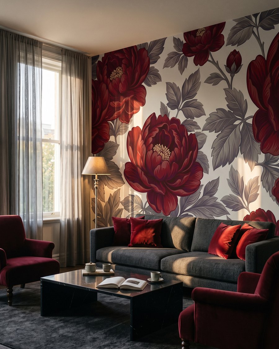 Fioritura rosso scuro — ambiente 4
