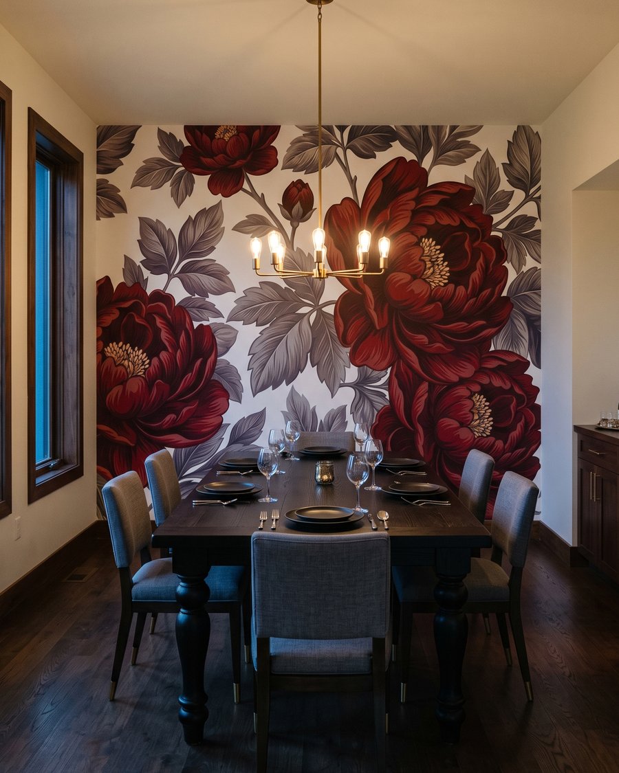 Fioritura rosso scuro — ambiente 5
