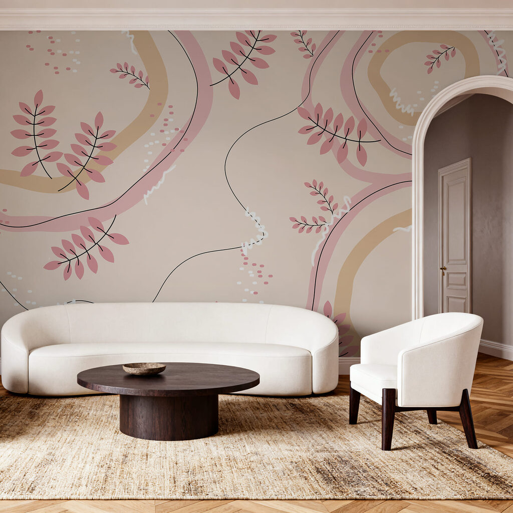 Foglie tra pennellate ampie — ambiente 2