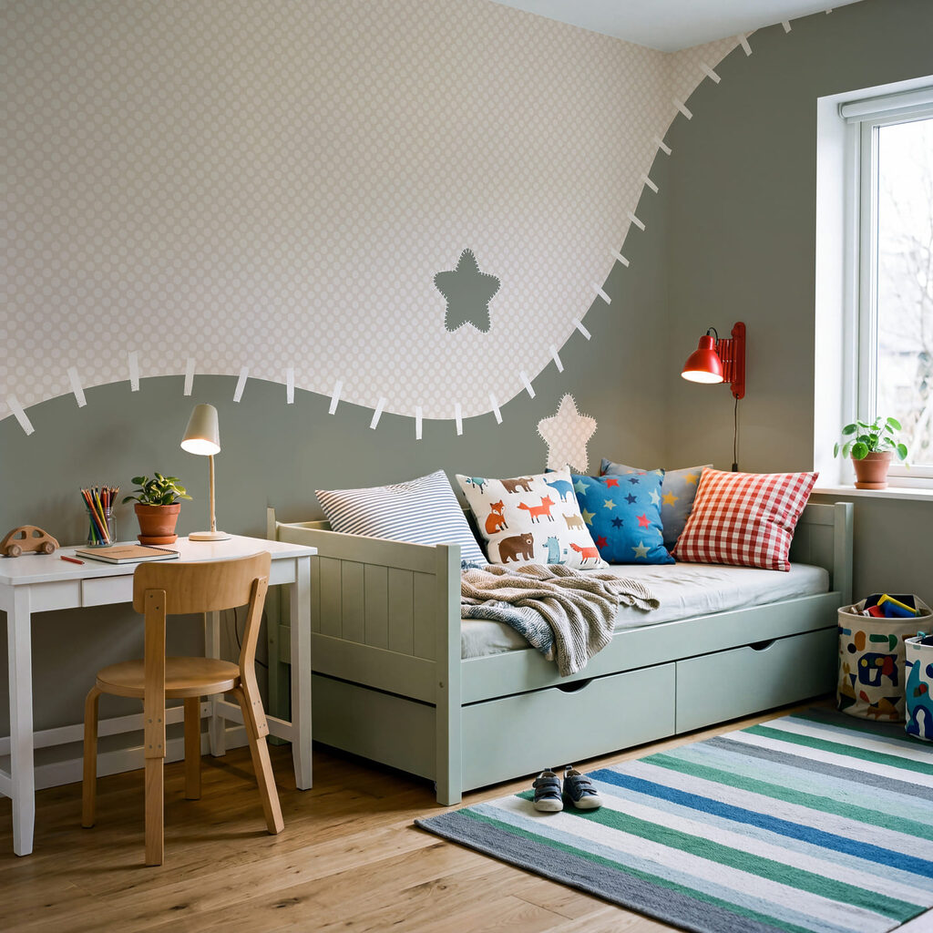 Forme con bordo cucito — ambiente 2