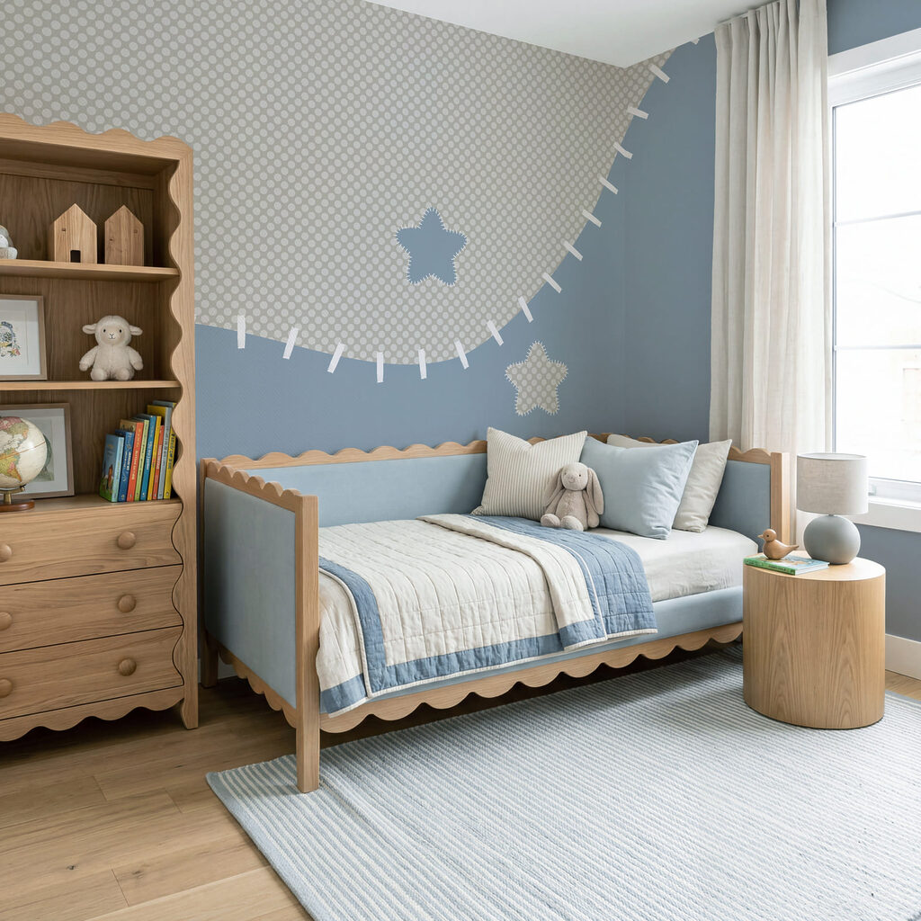 Forme con bordo cucito — ambiente 2