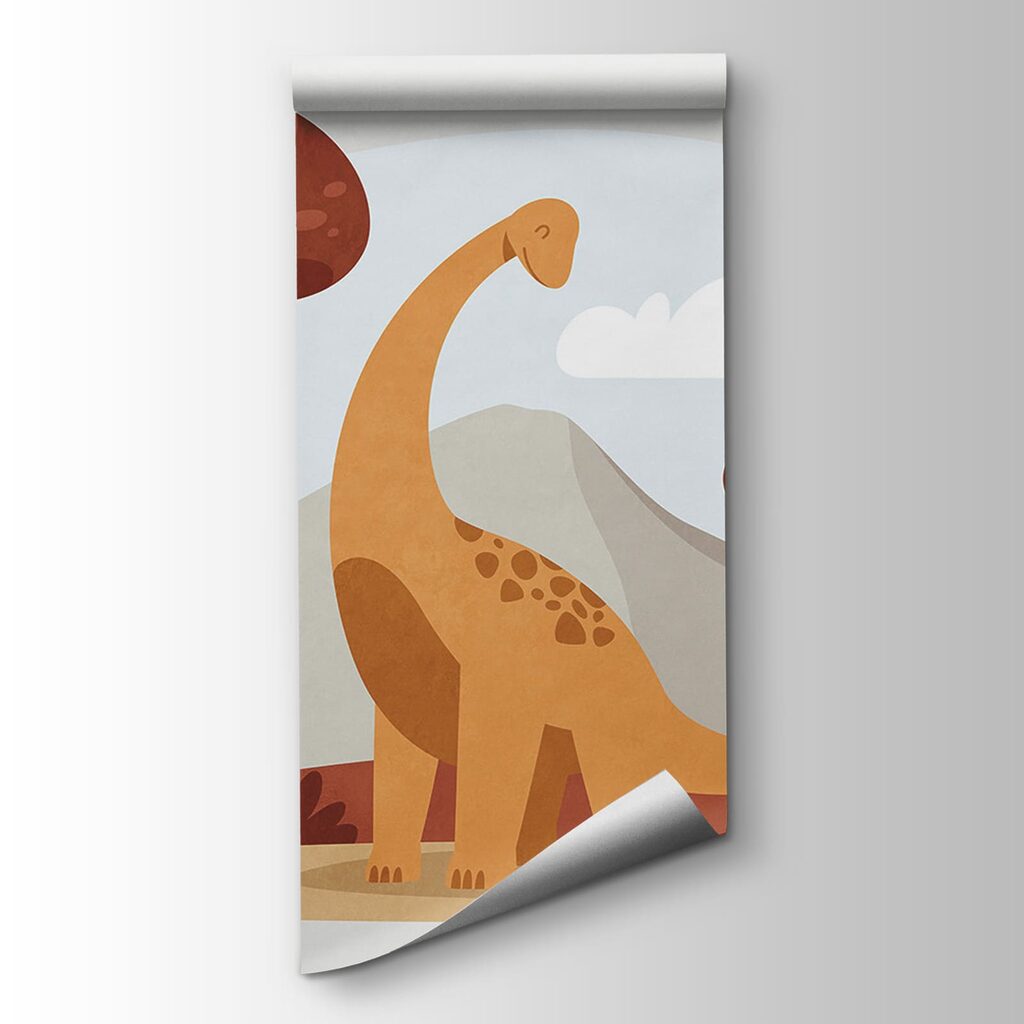 Dinosauro tra gli alberi — vista del prodotto