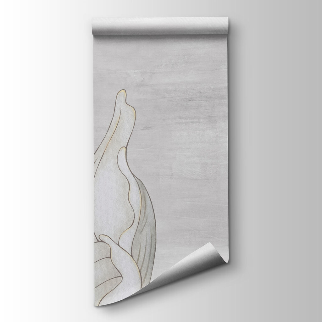 Fiori disegnati in grigio — vista del prodotto
