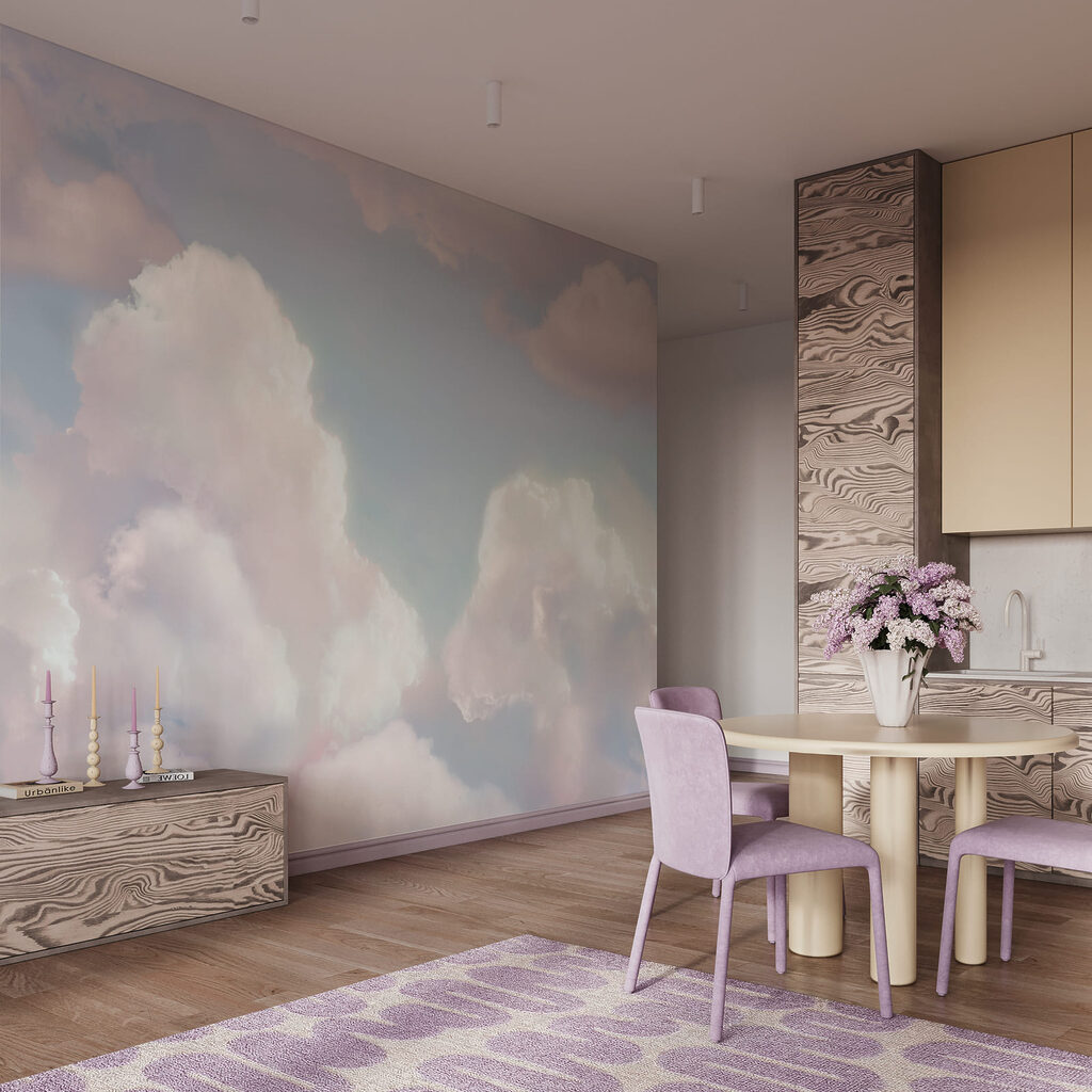 Nuvole in toni pastello — ambiente 1