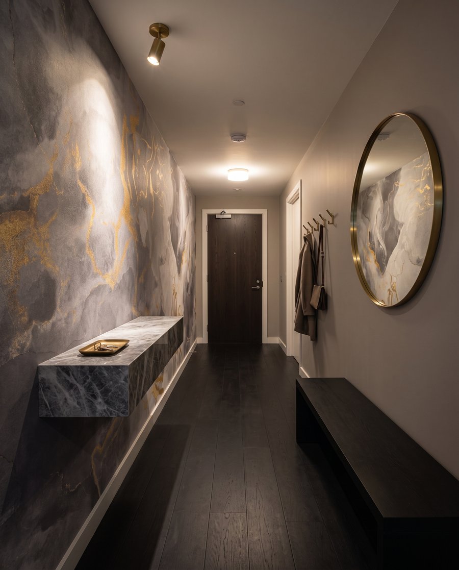 Effetto marmo dorato — ambiente 5