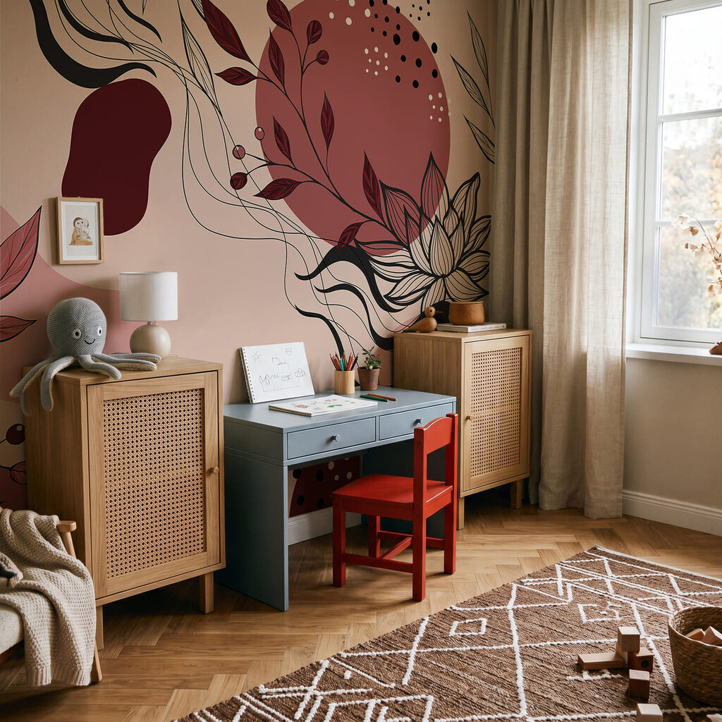 Loti tra forme colorate — ambiente 3
