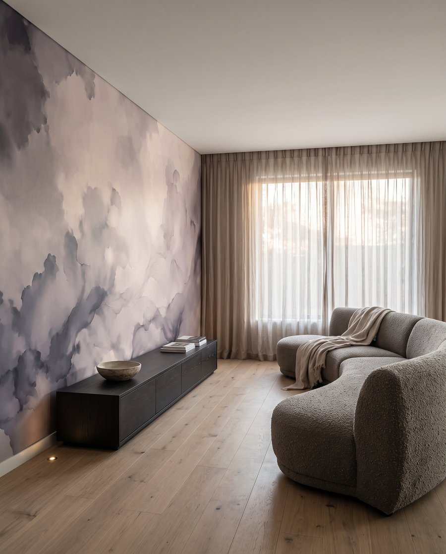 Nuvole sfumate color lavanda — ambiente 4