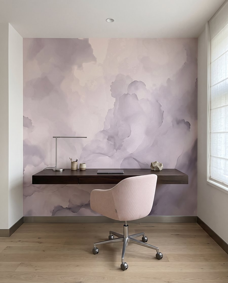 Nuvole sfumate color lavanda — ambiente 1