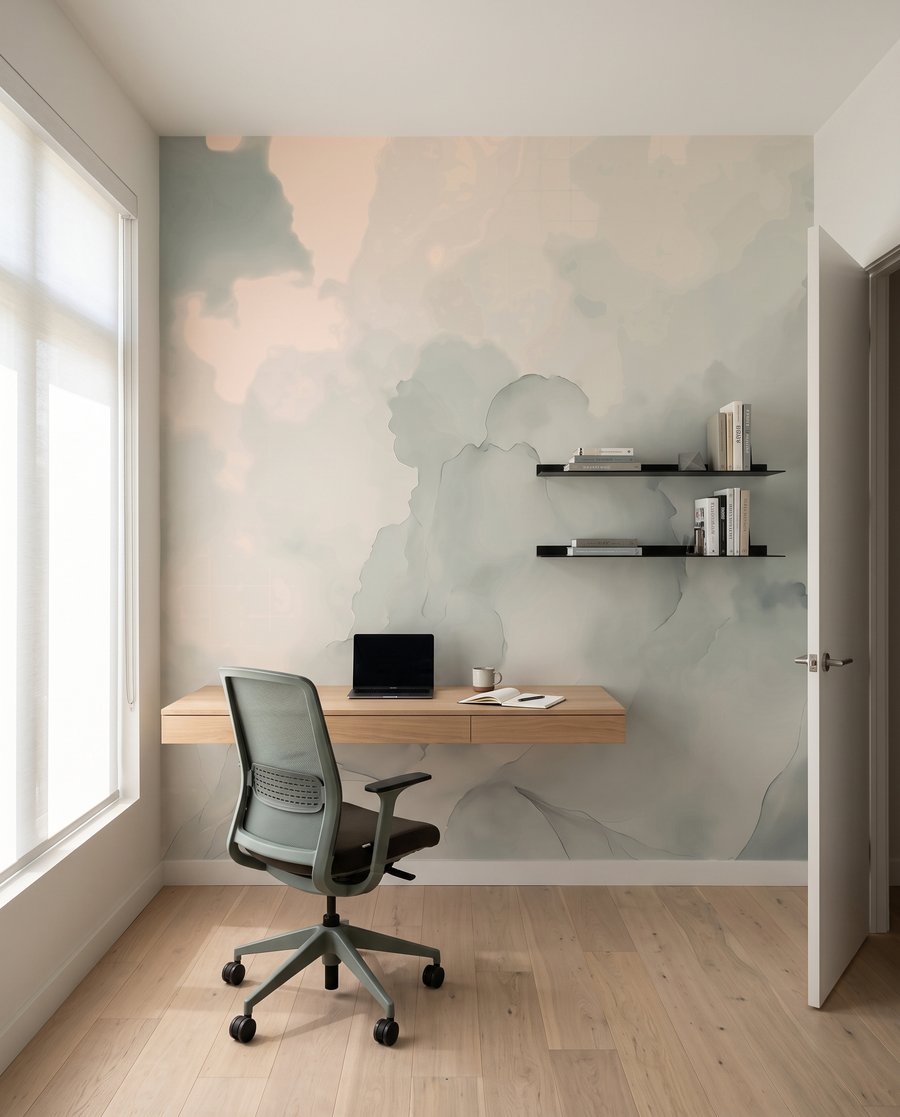 Nuvole sfumate color lavanda — ambiente 4
