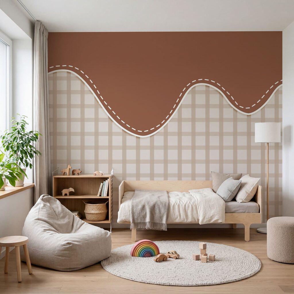 Bordo ondulato e quadretti — ambiente 3