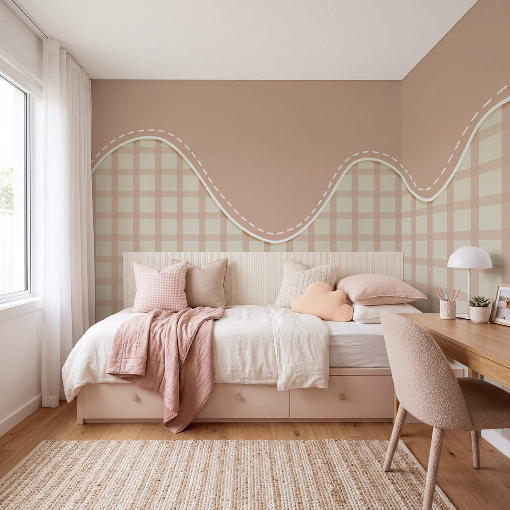Bordo ondulato e quadretti — ambiente 3