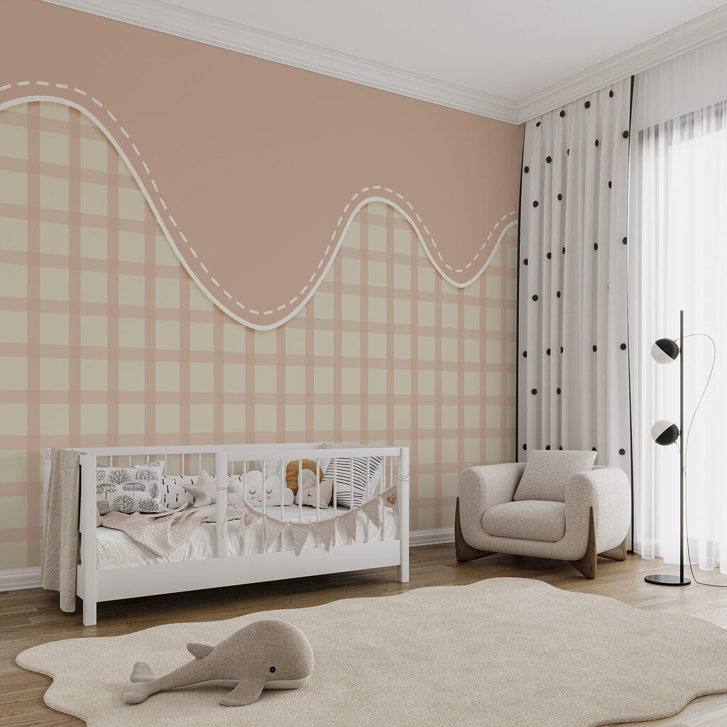 Bordo ondulato e quadretti — ambiente 1