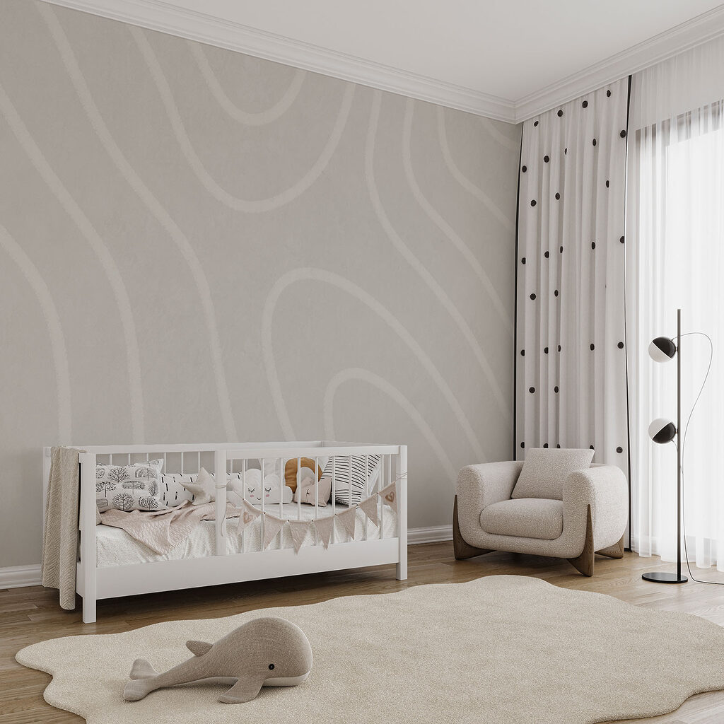 Linee ondulate chiare — ambiente 1