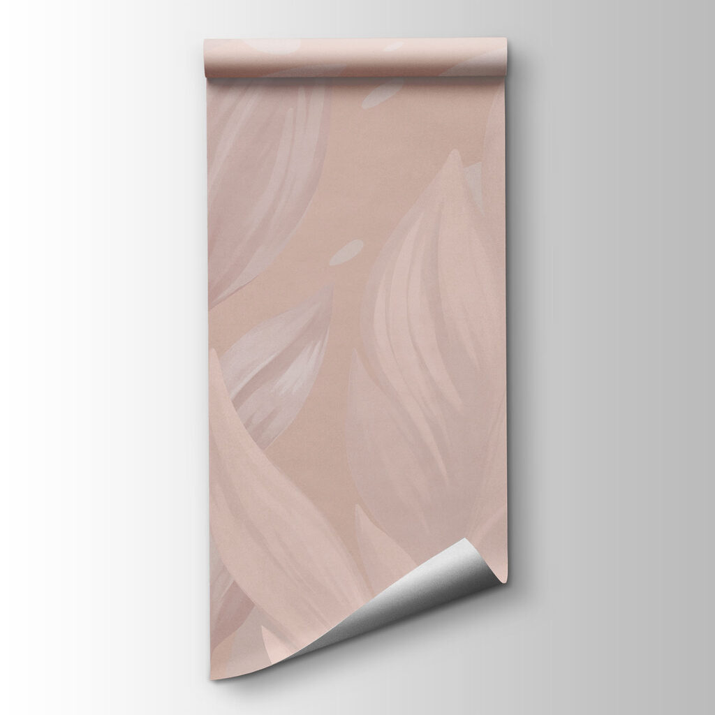 Foglie rosa contro blu — vista del prodotto
