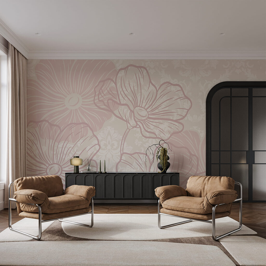 Fiori rosa intrecciati — ambiente 2