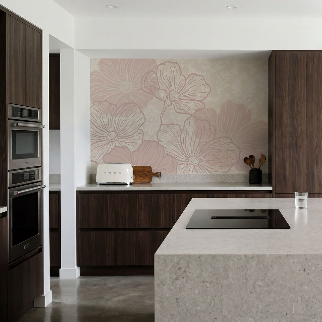Fiori rosa intrecciati — ambiente 3