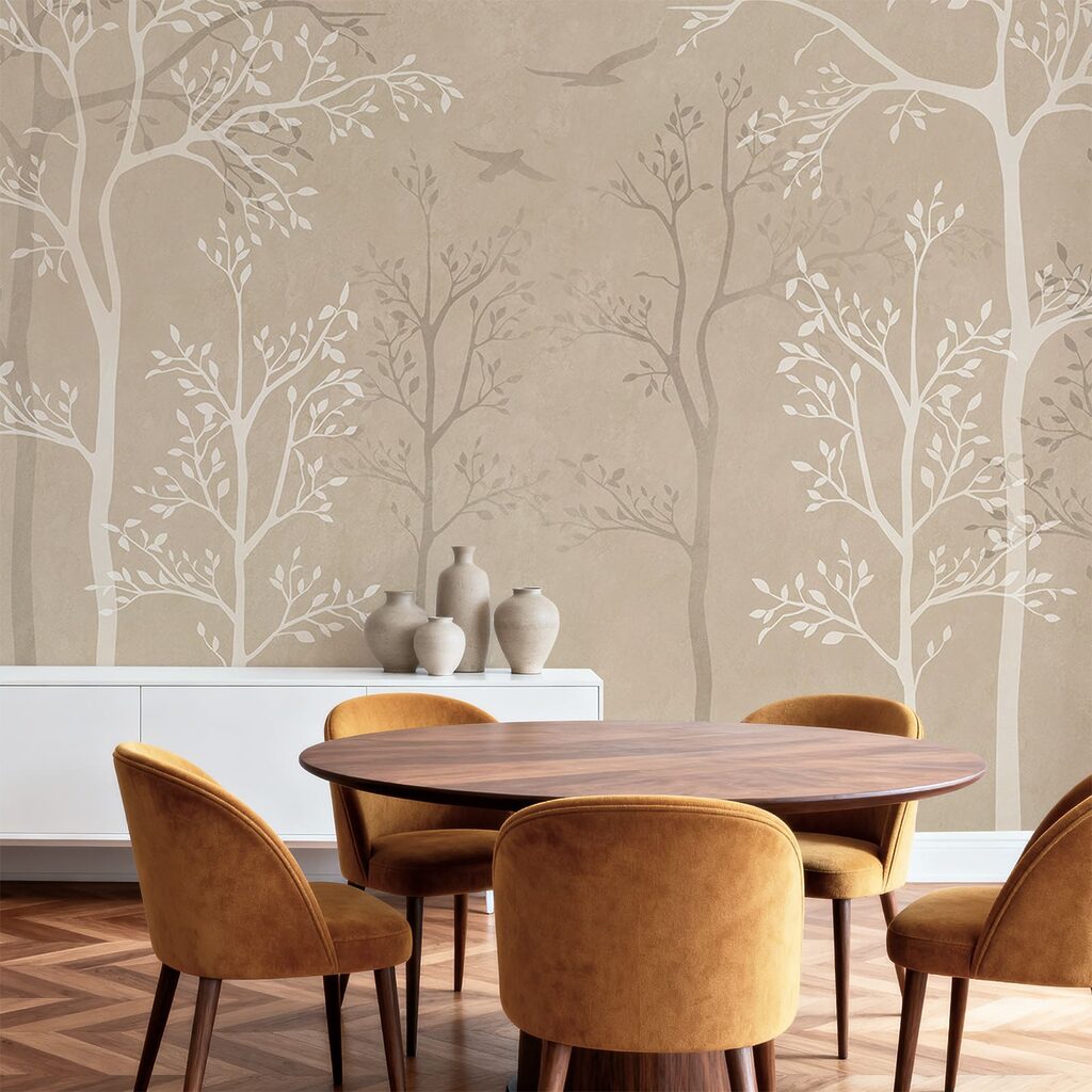 Alberi slanciati in un ambiente