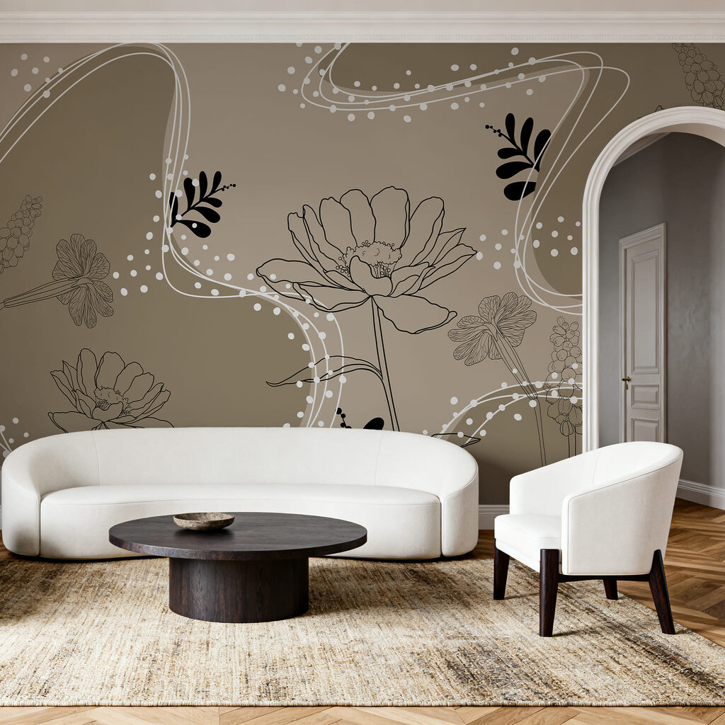 Fiori tra onde punteggiate — ambiente 3
