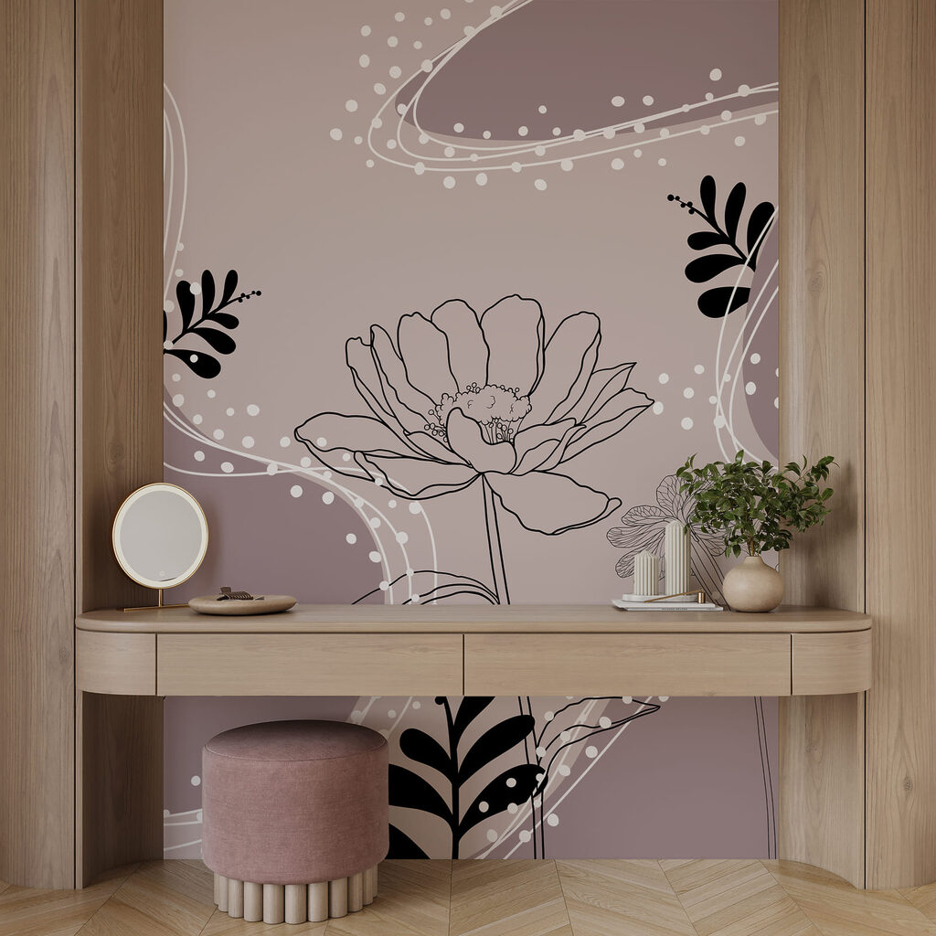 Fiori tra onde punteggiate — ambiente 2