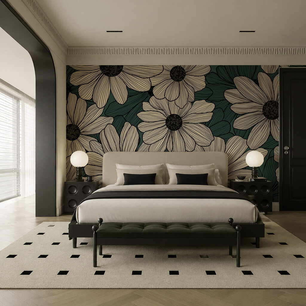 Fiori con tratteggi — ambiente 1