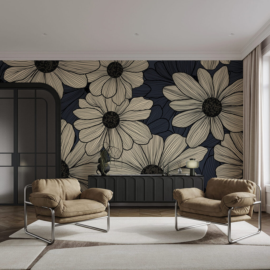 Fiori con tratteggi — ambiente 3