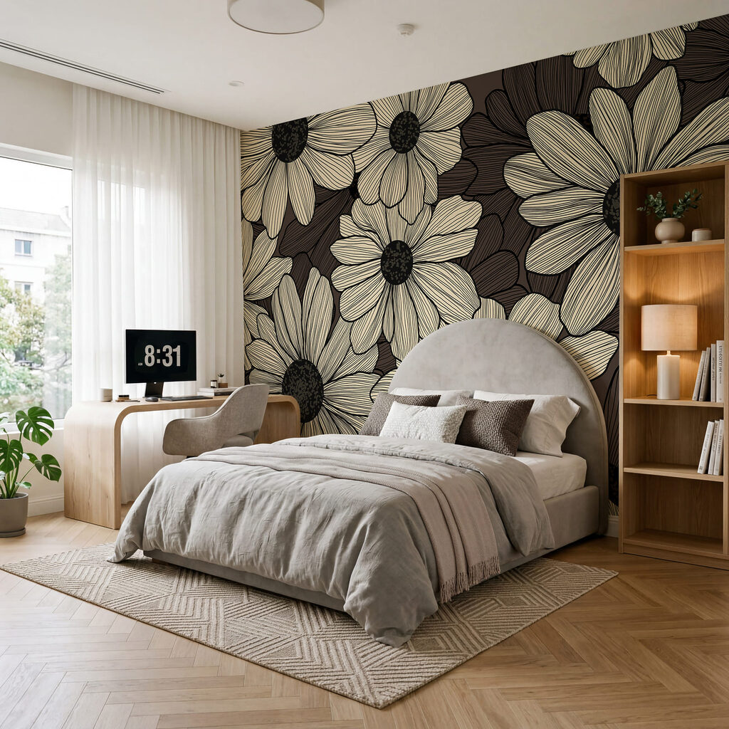 Fiori con tratteggi — ambiente 1