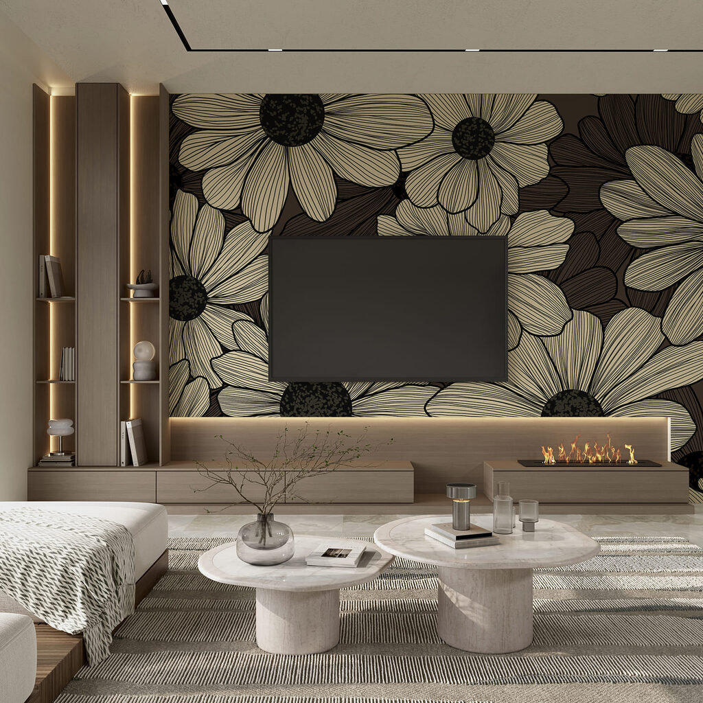Fiori con tratteggi — ambiente 2