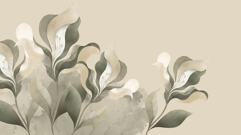 Calici botanici ad acquerello — design completo