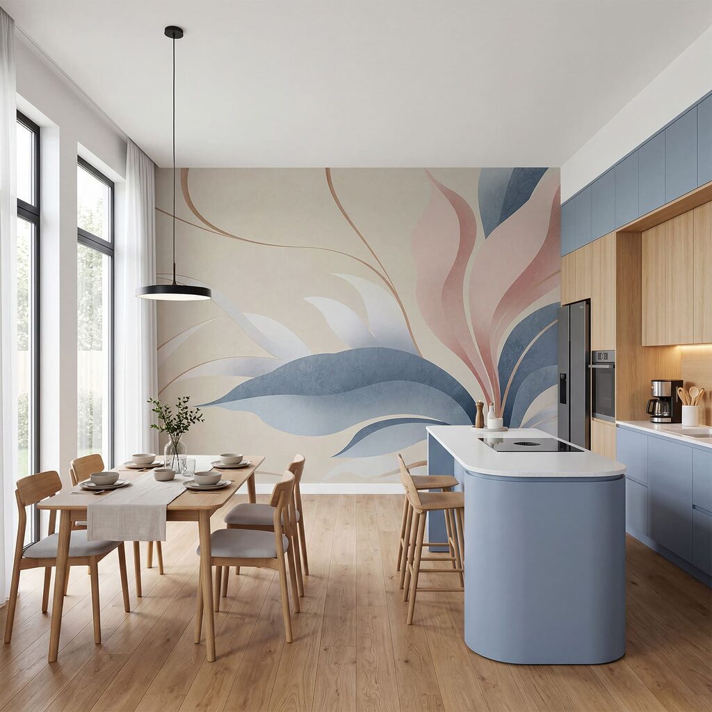Foglie con linee sinuose — ambiente 1