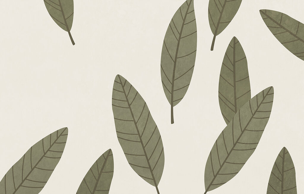 Foglie sparse e leggere — design completo
