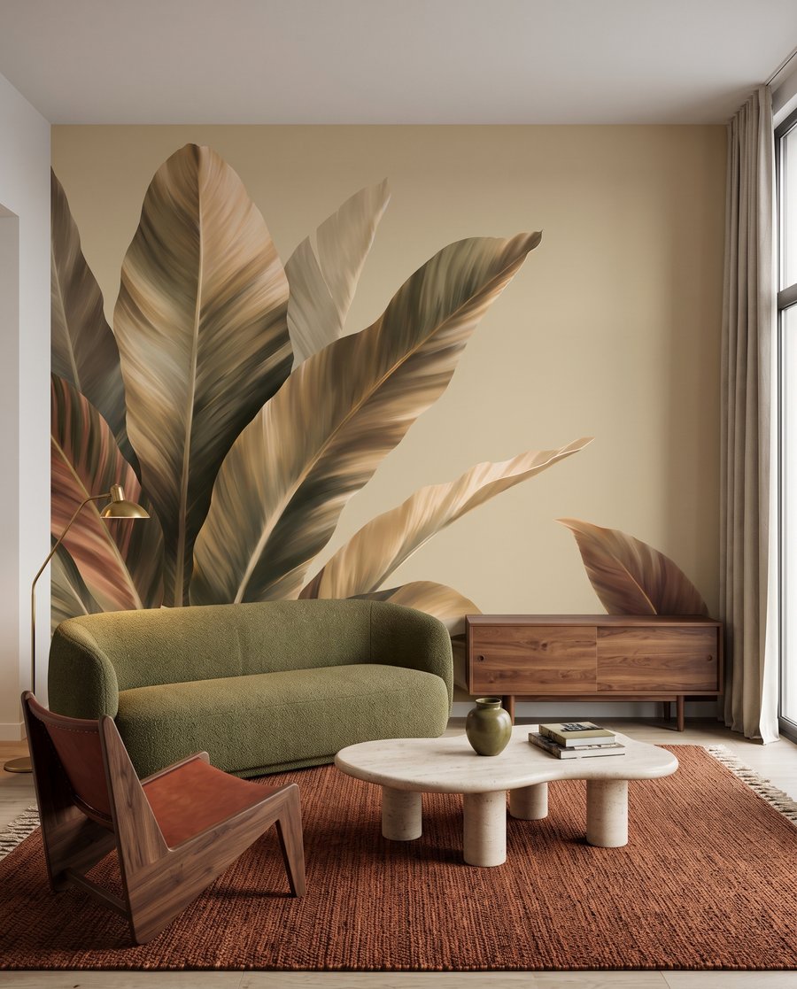 Grandi foglie striate — ambiente 1