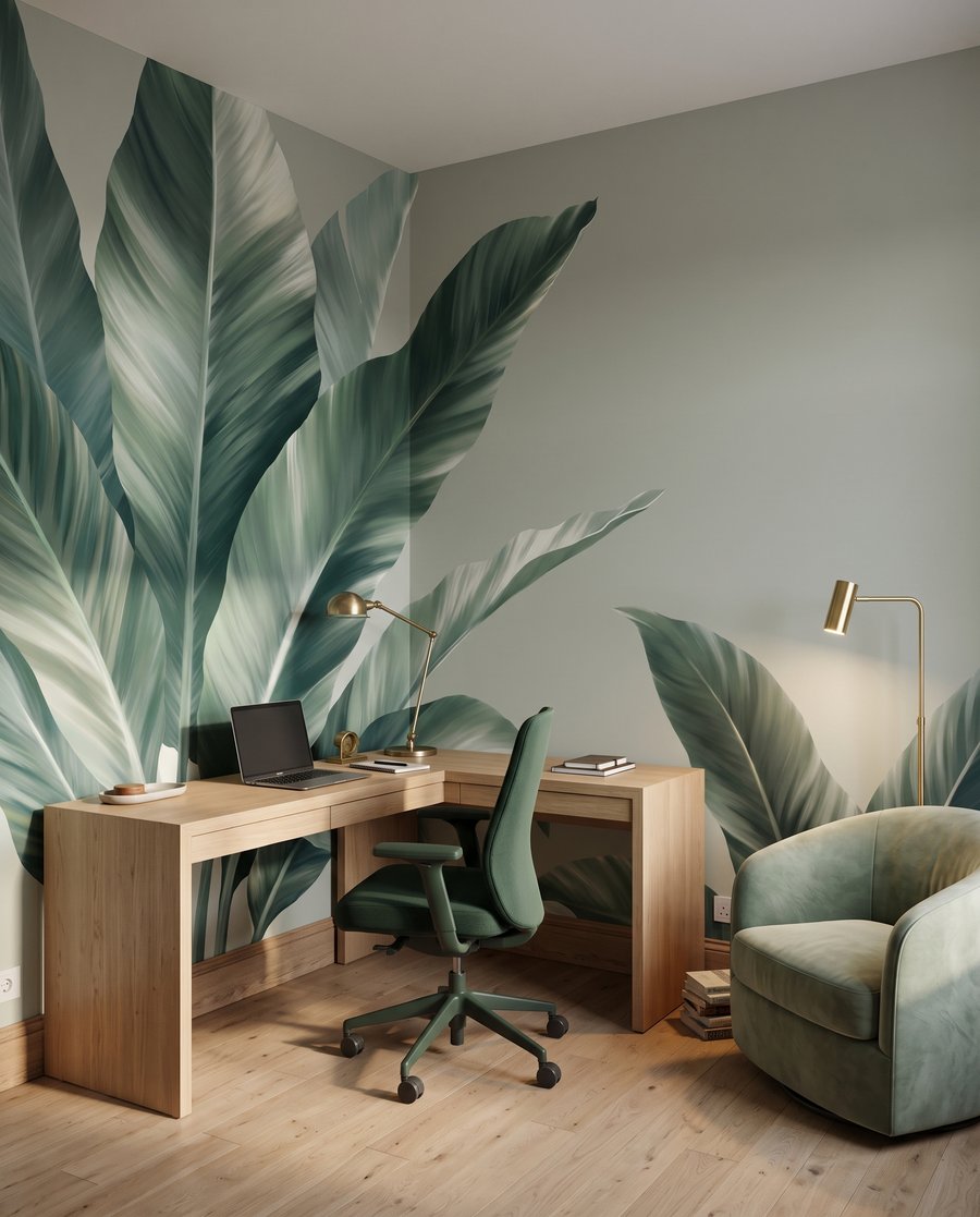 Grandi foglie striate — ambiente 1