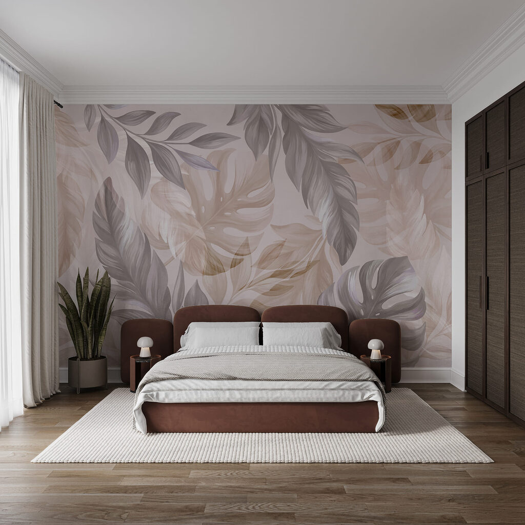 Foglie tropicali sovrapposte — ambiente 2