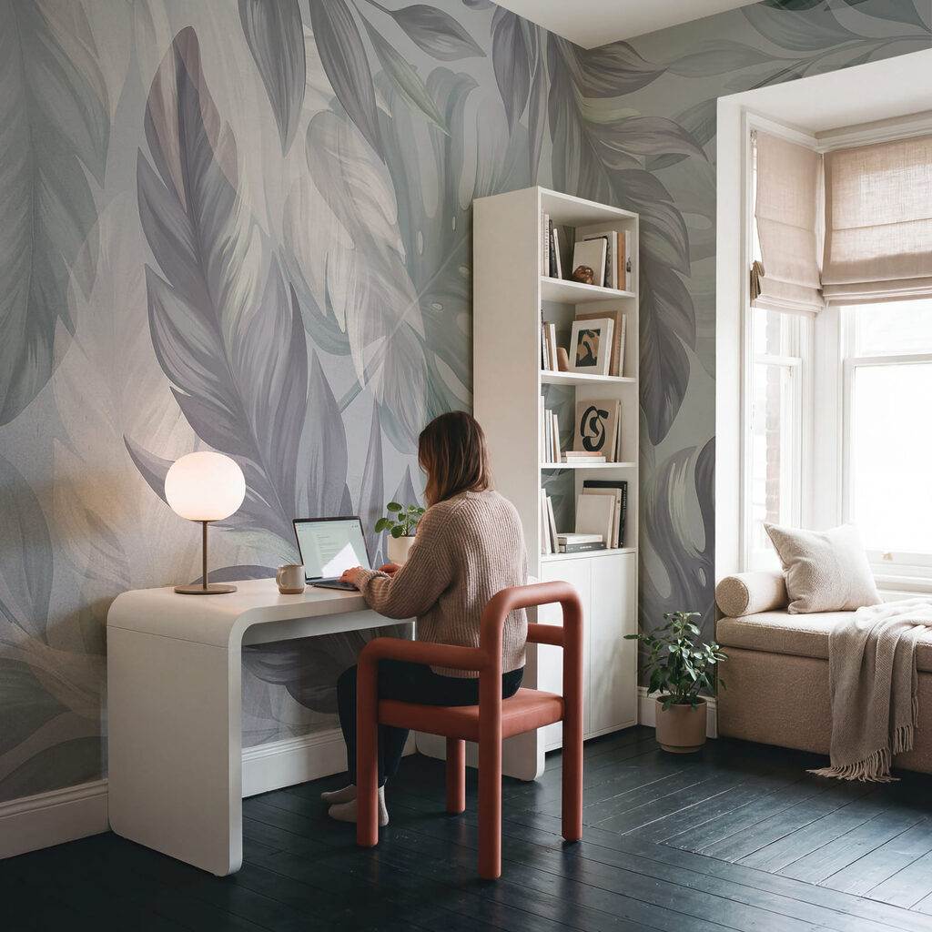 Foglie tropicali sovrapposte — ambiente 1