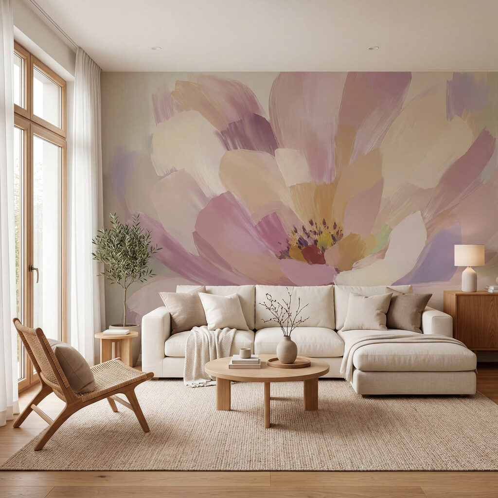 Fiore in pennellate ampie — ambiente 3