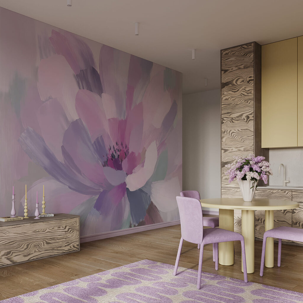 Fiore in pennellate ampie — ambiente 3