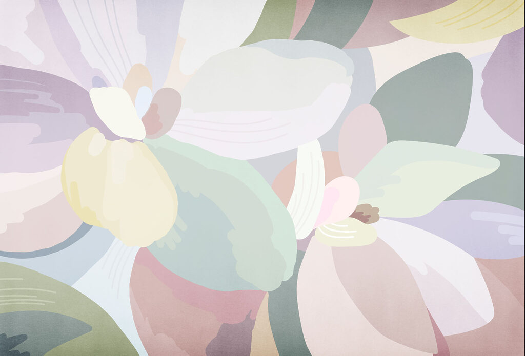 Fiori in campiture morbide — design completo