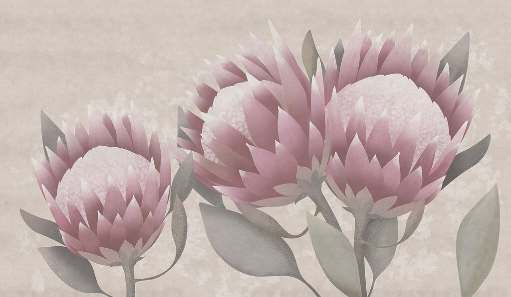 Fiori dai petali appuntiti — design completo