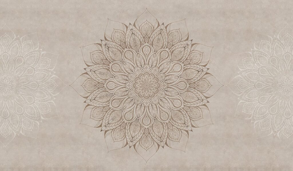Mandala floreale — design completo