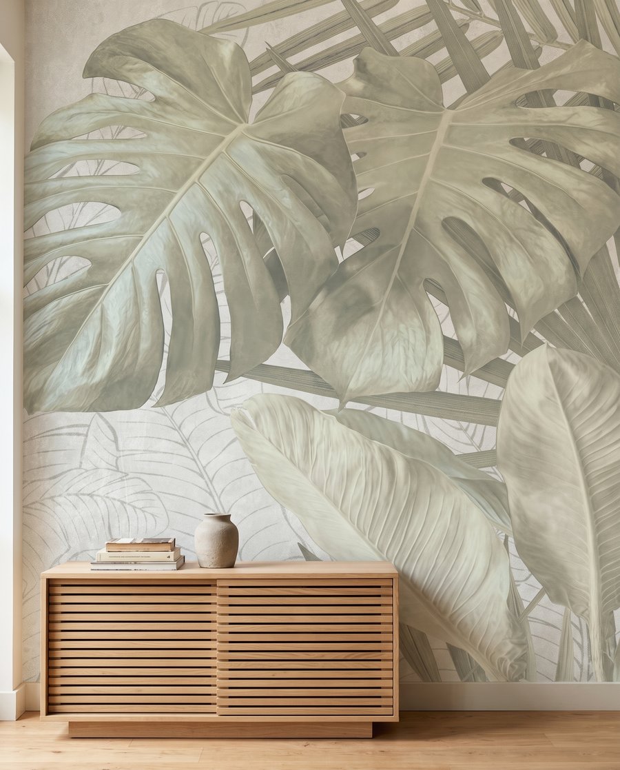 Foglie tropicali disegnate — ambiente 5