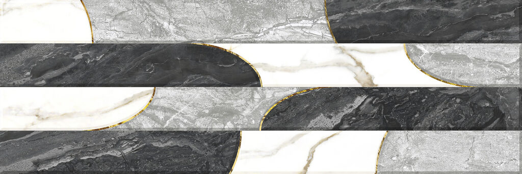 Strisce in effetto marmo — design completo