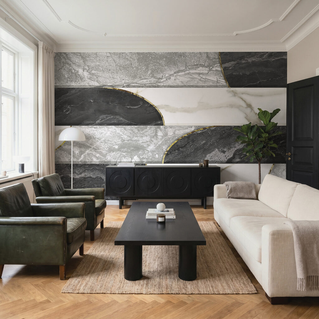 Strisce in effetto marmo — ambiente 1