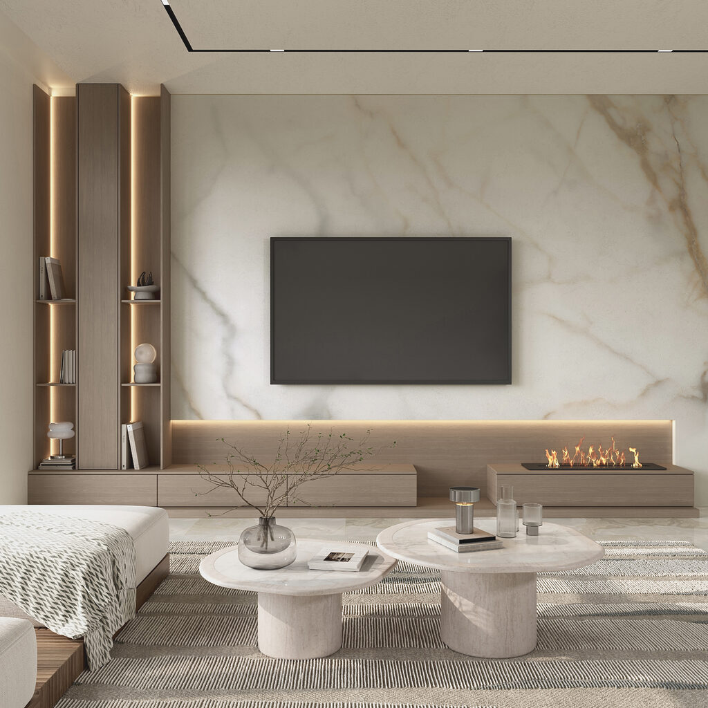 Campiture chiare e venature — ambiente 3